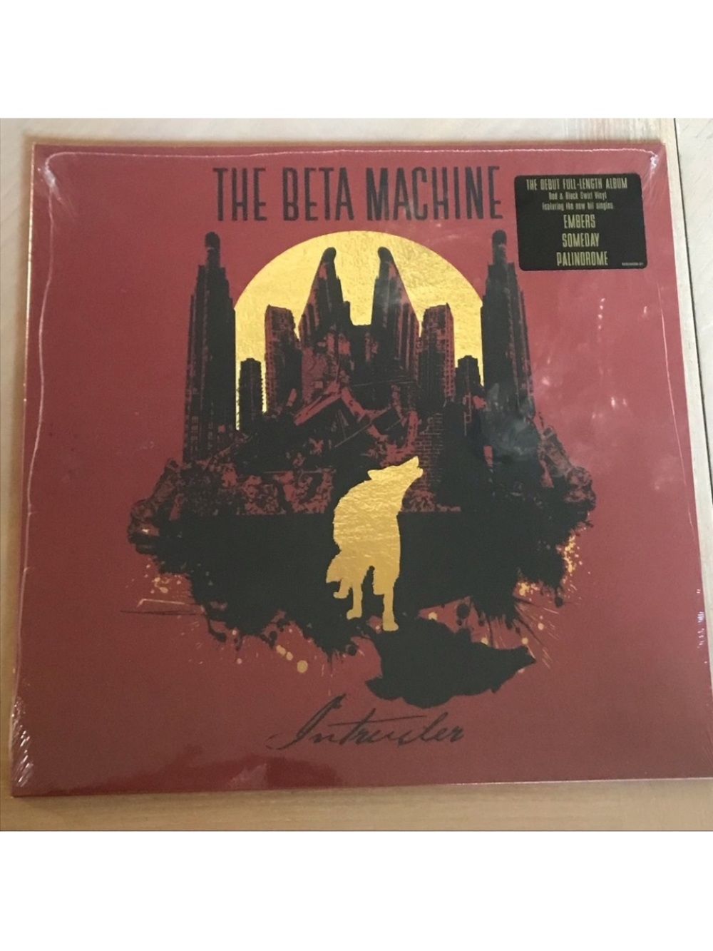 THE BETA MACHINE "Intruder" LP Album Red & Black Swirl Vinyl Record NEW NWT